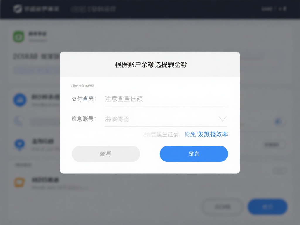 根据账户余额选择提现金额，并填写必要的相关信息，包