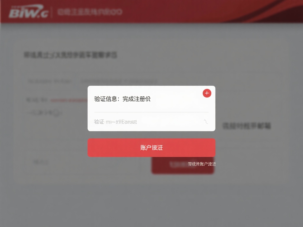 验证信息：完成注册后，必威会发送验证邮件到您注册时